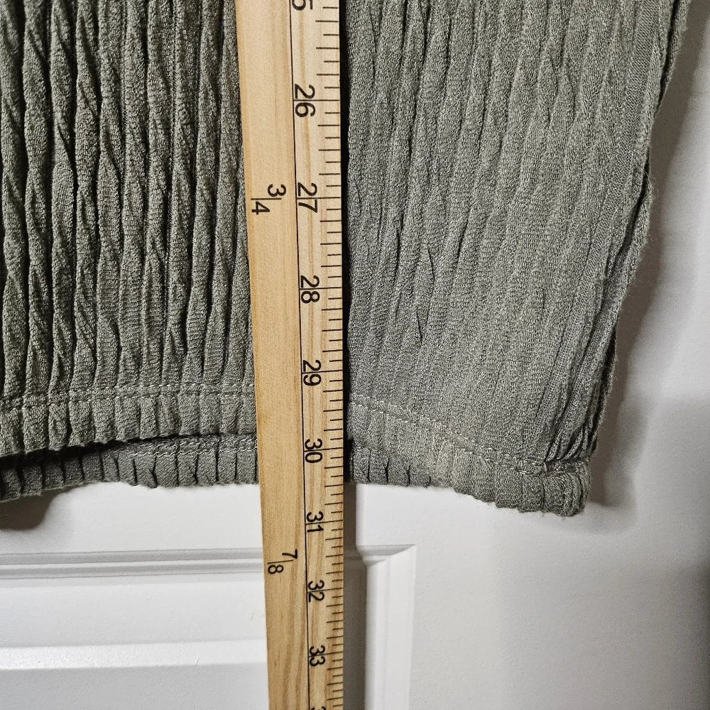 One World Tunic Sweater Sage Green Size XL Ribbed Cowl Neck Cozy Casual Everyday